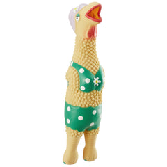 Outward Hound Squawkers Grandma Hippie Chick poulet en latex, divertissant lors des jeux quotidiens