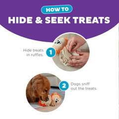 Outward Hound Stuff N Snuffle, doudou-lion-ropes: corde et peluche pour jeux interactifs.