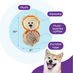 Outward Hound Stuff N Snuffle, doudou-lion-sifflet: divertit grâce au sifflet.