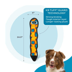 Outward Hound Durablez: serpent-jouet peluche sans bourrage, nettoyage facilité