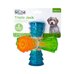 Outward Hound Triple Jack: texture nervurée pour encourager les gencives et le mordillement contrôlé.