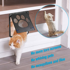 Ouverture 8x10 de la porte Ownpets, accessible aux petits animaux.