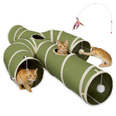 Ownpets tunnel chat cactus vert: design ludique pour l’exploration intérieure et détente