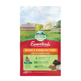 Pellets uniformes Oxbow Essentials pour souris et jeunes rats, nutrition complète à chaque bouchée.