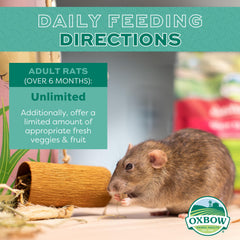 Oxbow Essentials – texture des pellets facile à mordiller pour rats.