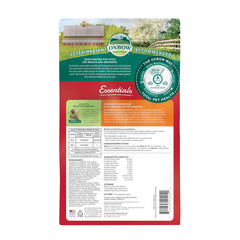 Sachet Oxbow Essentials montrant les pellets; régime équilibré pour jeunes rats.