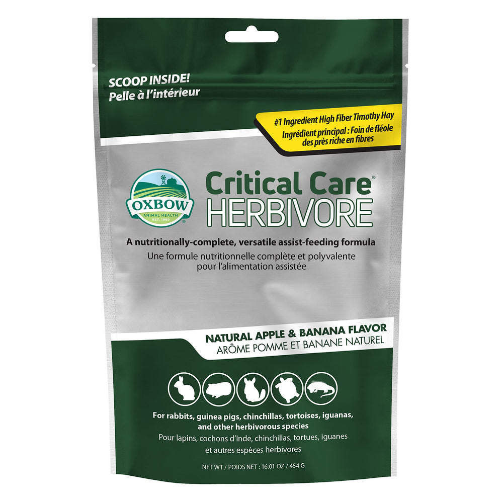 Oxbow Nourriture Critique pour Herbivores – sachet 454 g, soutien nutritionnel.