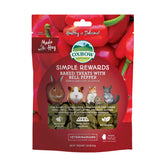 Oxbow Simple Rewards : sachet poivron et foin, favorise la mastication et le bien-être.