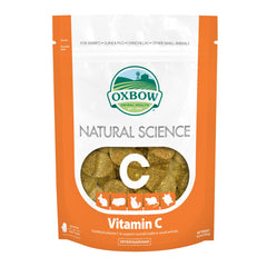 Oxbow Vitamine C, emballage visible, source pratique de vitamine C pour petits animaux.