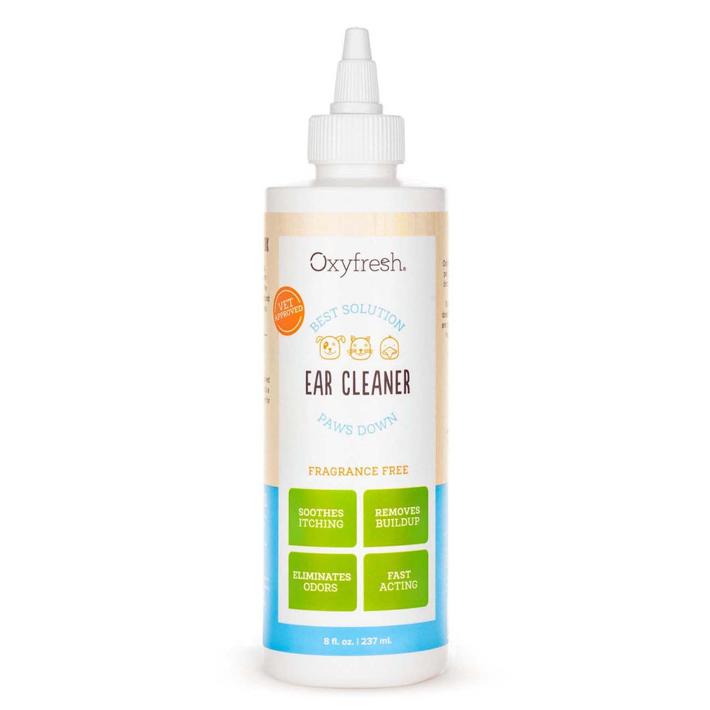 Oxyfresh, bouteille 8oz, solution pour oreilles, pratique et facile à utiliser.