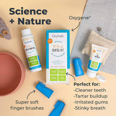 Brosses-doigts dentaires Oxyfresh, soin doux et pratique.
