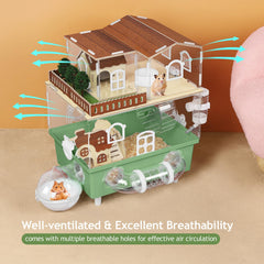 Ventilation efficace sur le dessus et les côtés de la cage OYEAL.