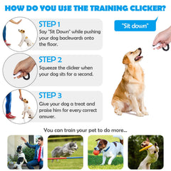 OYEFLY Clicker avec bracelet élastique, port facile lors des balades.