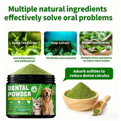 OZOXOO poudre dentaire chien usage facile mélanger dans repas quotidien.