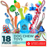 Pacific Pups ensemble de jouets chien 18 pièces pour divertir durablement votre chien.