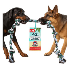Pacific Pups Jouet Corde Gros Chien 42 pouces: idéal pour tirer et mâcher durable
