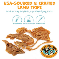 Pack Approved panse-agneau-deshydratee-ensemble: texture digeste pour chiens sensibles lors de l'entraînement.