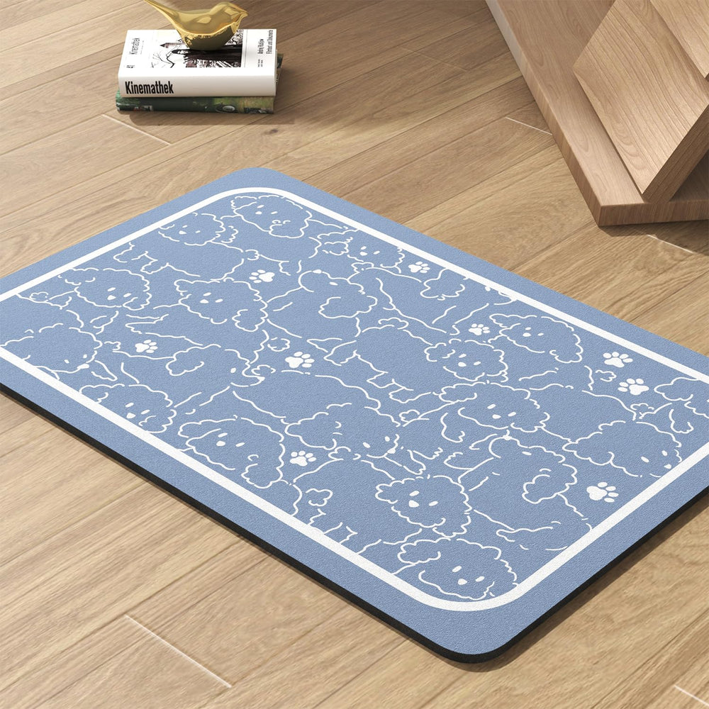 Tapis absorbant PADOOR pour gamelles, évite taches et éclaboussures.