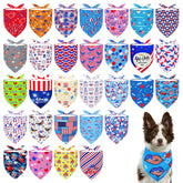 Bandana Pai Sence Independance 33 pouces sur grand chien, look festif et confortable.