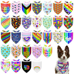 Bandana arc‑en‑ciel Pai Sence pour chien extra-large, confort et visibilité.