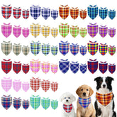 Bandana Pai Sence pour chien à carreaux, ensemble, idéal pour séances photo et sorties.