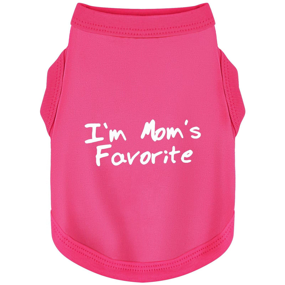 Paiaite camisette chien rose rouge sans manche, confort coton doux.