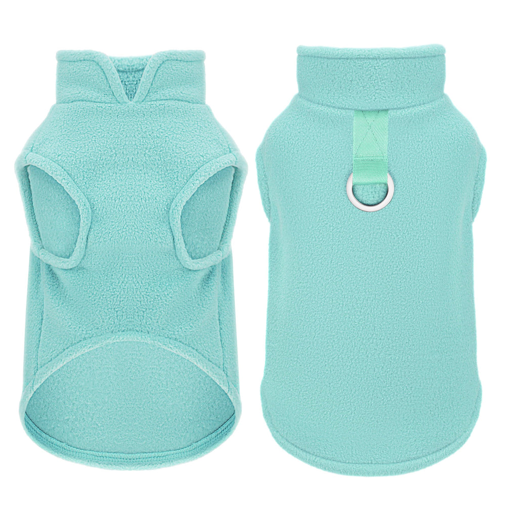 Paiaite gilet polaire sans manches pour petit chien turquoise XS, chaleur légère et confort