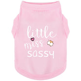 Paiaite gilet sans manches pour chien, imprimé Little Miss Sassy, rose, confort et liberté de mouvement.