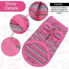 Paiaite haut-chien rose XS dos: style tendance et liberte de mouvement