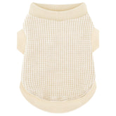 Paiaite haut beige élastique pour chien, confort et enfilage facile.