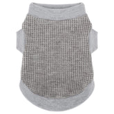 Paiaite t-shirt chien petit gris vue dos, extensible pour enfilage facile.