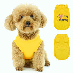 Paiaite veste-chien jaune vue dos, confort durable pour sorties quotidiennes.