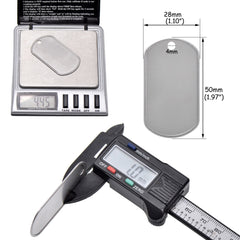 Paialco Dog Tags brillants, profil net, finition solide pour un look utilitaire.