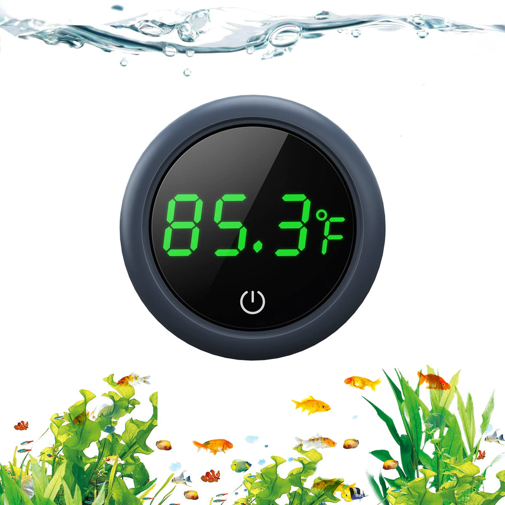 PAIZOO thermomètre d'aquarium avec affichage DEL clair et lecture rapide.