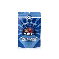 Friandise Pangea Fruit Mix gecko en bouteille, goût fruité idéal pour récompenser lors des manipulations.