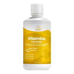 Vitamine liquide Paramount Pet Health pour chien, facile à mélanger au repas quotidien.