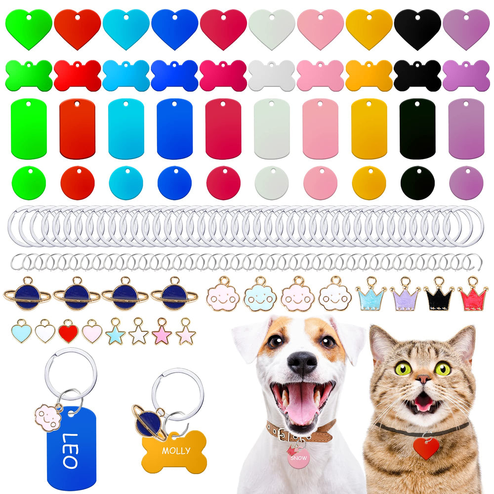 PARAOR étiquettes ID double-face pour animaux, visibilité claire et durable.