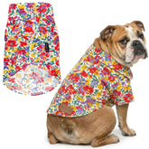 Parisian Pet chemise florale pour chien grand en coton léger, parfait pour balades ensoleillées