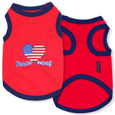 Parisian Pet drapeau-américain et cœur, parfait pour afficher l'esprit patriotique.