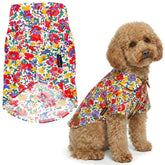 Parisian Pet chemise florale pour chien – imprimé fleurs vives, idéal pour sorties estivales.