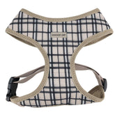 Harnais chien plaid kaki Parisian Pet, confort respirant pour promenades quotidiennes.
