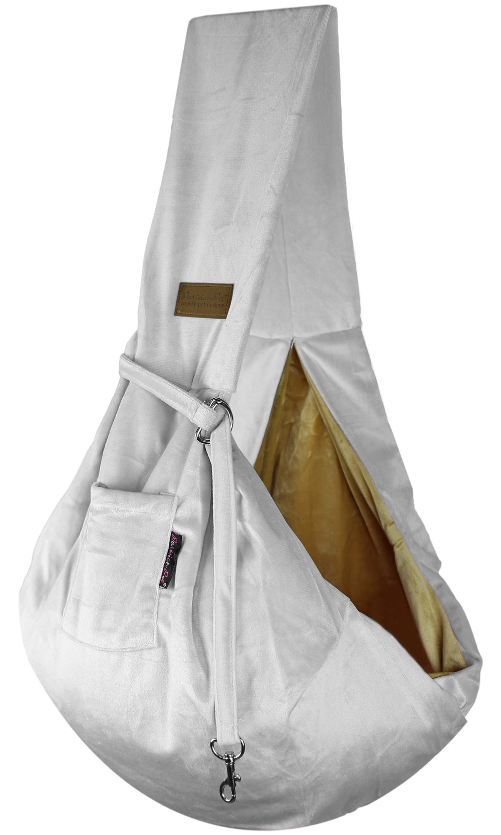 Parisian Pet porte-chien chiot gris, confort et sécurité lors des sorties