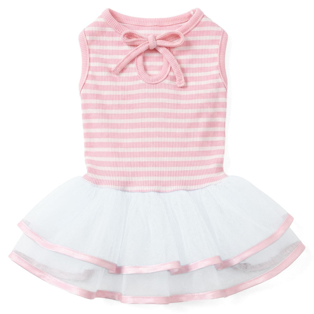 Robe ballerine Parisian Pet pour chien rose, légère et élégante pour l'été