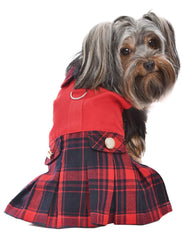 Robe tartan rouge Parisian Pet pour chien, élégante pour occasions spéciales