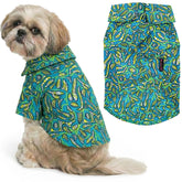 Parisian Pet Tribal-feuilles Chien-shirt: look estival et confortable pour sorties quotidiennes