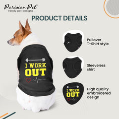 Vêtement coton 100% doux, Parisian Pet pour chien grand, liberté de mouvement assurée.
