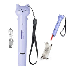 Pointeur laser PARTSPOWER rouge pour chats, séance de jeu interactive.