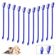 Patelai brosse-dents chien, double-tête, nettoyage en profondeur des dents et gencives.