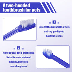 Patelai brosse-dents chien, poils doux respectueux des gencives sensibles.