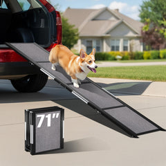 Rampe PATHOSIO PETS pour voiture pliable 71x17 pouces, facilite l'accès pour tous les chiens.